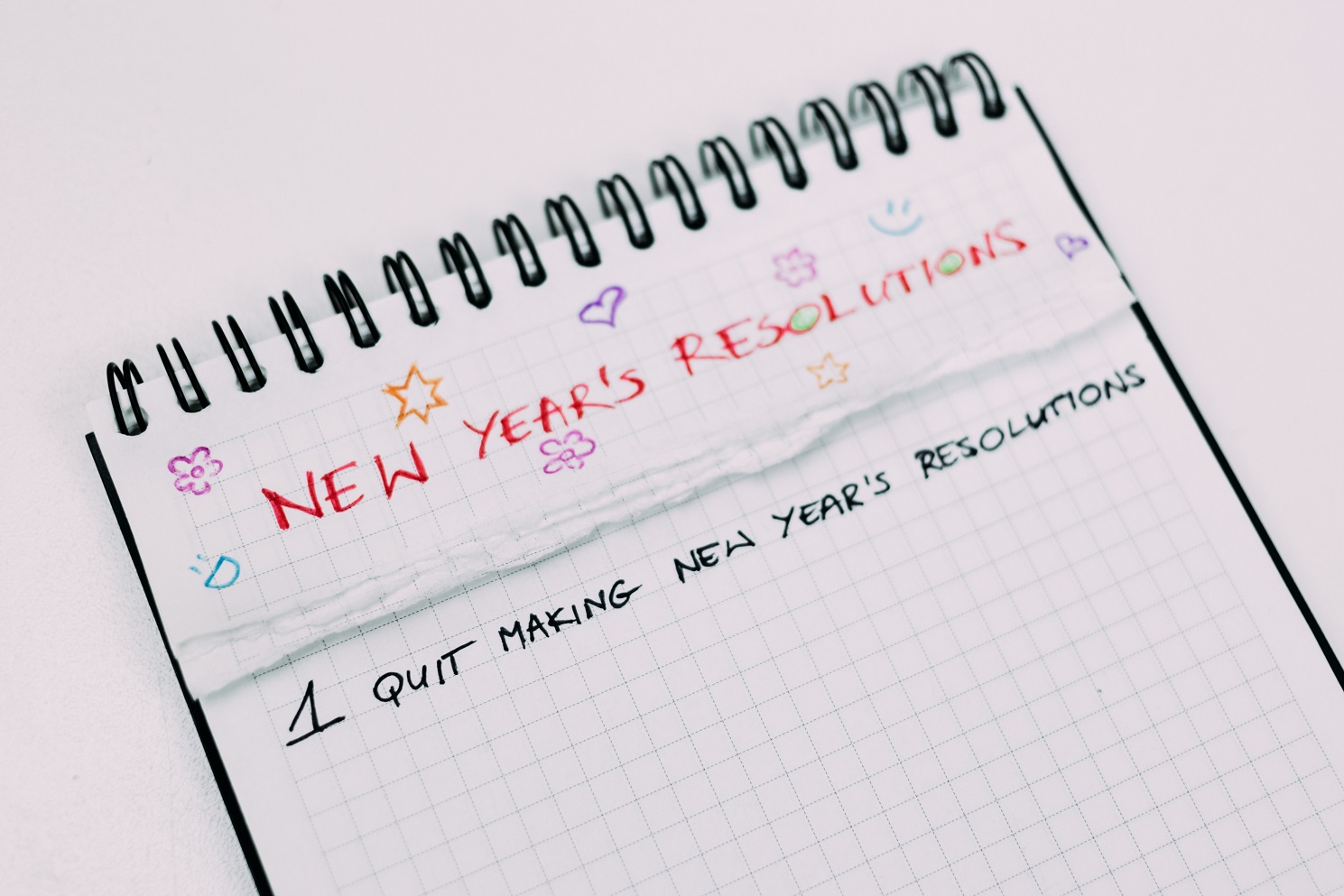 New Year’s Resolution list What ranks first on your list? Mary's